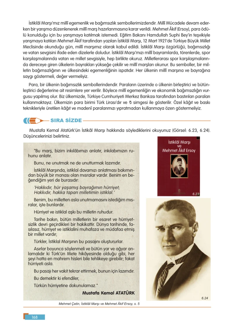 5. Sınıf Sosyal Bilgiler Ders Kitabı Cevapları E Kare Yayınları Sayfa 168