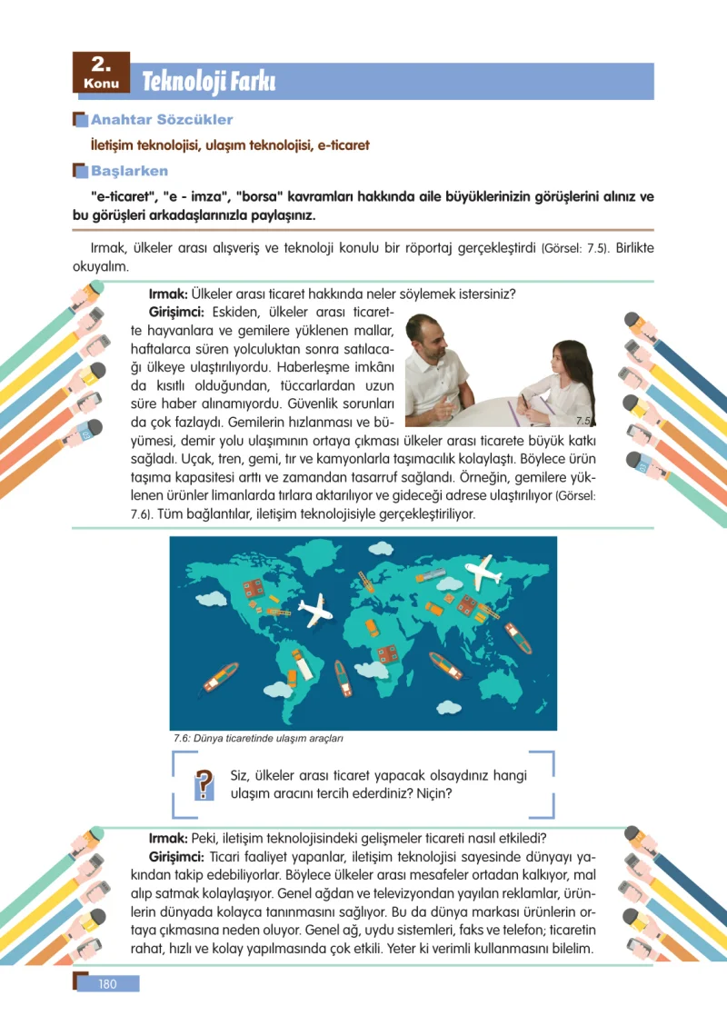 5. Sınıf Sosyal Bilgiler Ders Kitabı Cevapları E Kare Yayınları Sayfa 180