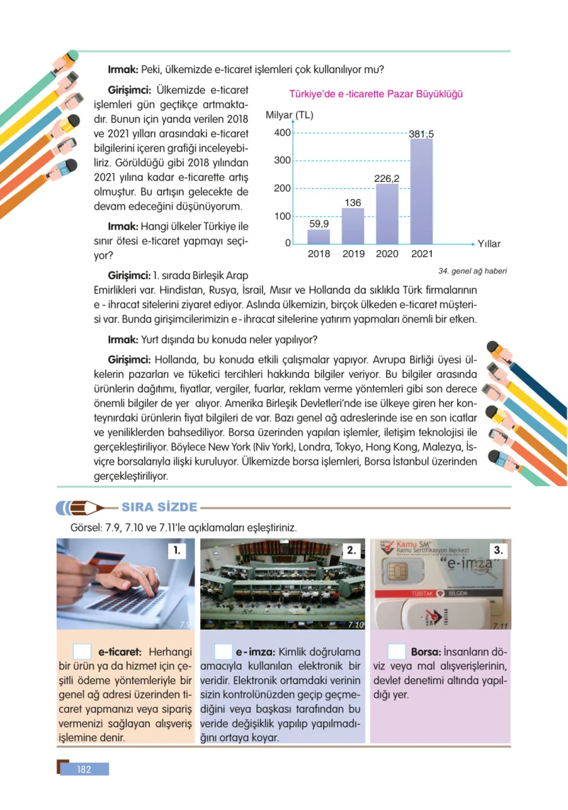 5. Sınıf Sosyal Bilgiler Ders Kitabı Cevapları E Kare Yayınları Sayfa 182