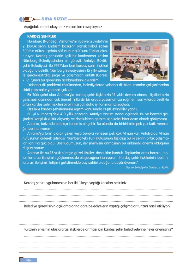 5. Sınıf Sosyal Bilgiler Ders Kitabı Cevapları E Kare Yayınları Sayfa 186