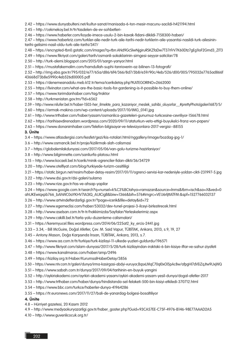 5. Sınıf Sosyal Bilgiler Ders Kitabı Cevapları E Kare Yayınları Sayfa 202