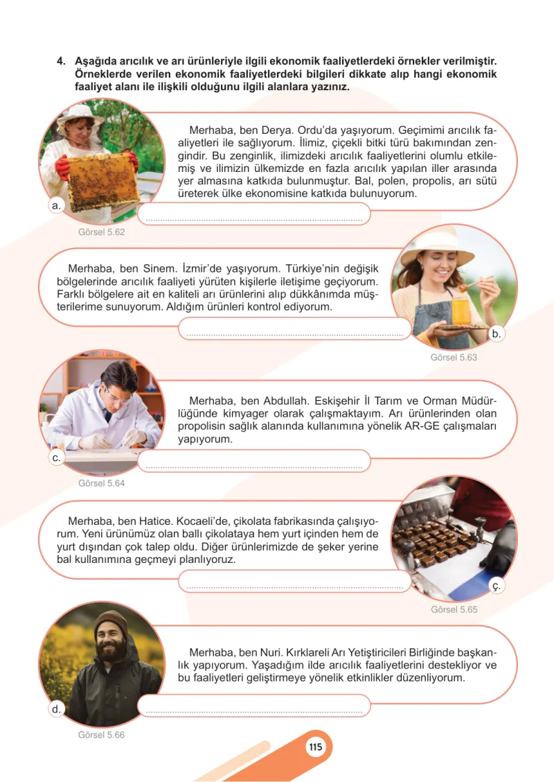 5. Sınıf Sosyal Bilgiler Ders Kitabı Cevapları Meb Yayınları 2. Kitap Sayfa 115