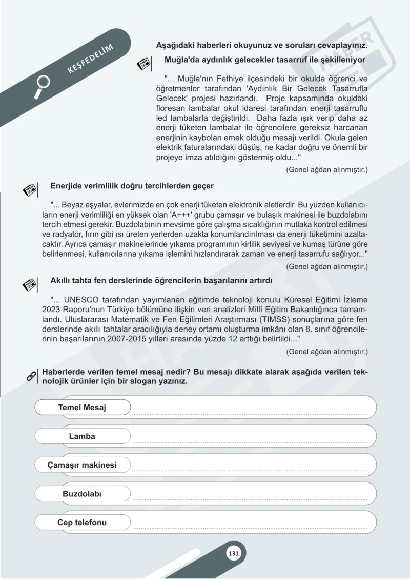 5. Sınıf Sosyal Bilgiler Ders Kitabı Cevapları Meb Yayınları 2. Kitap Sayfa 131