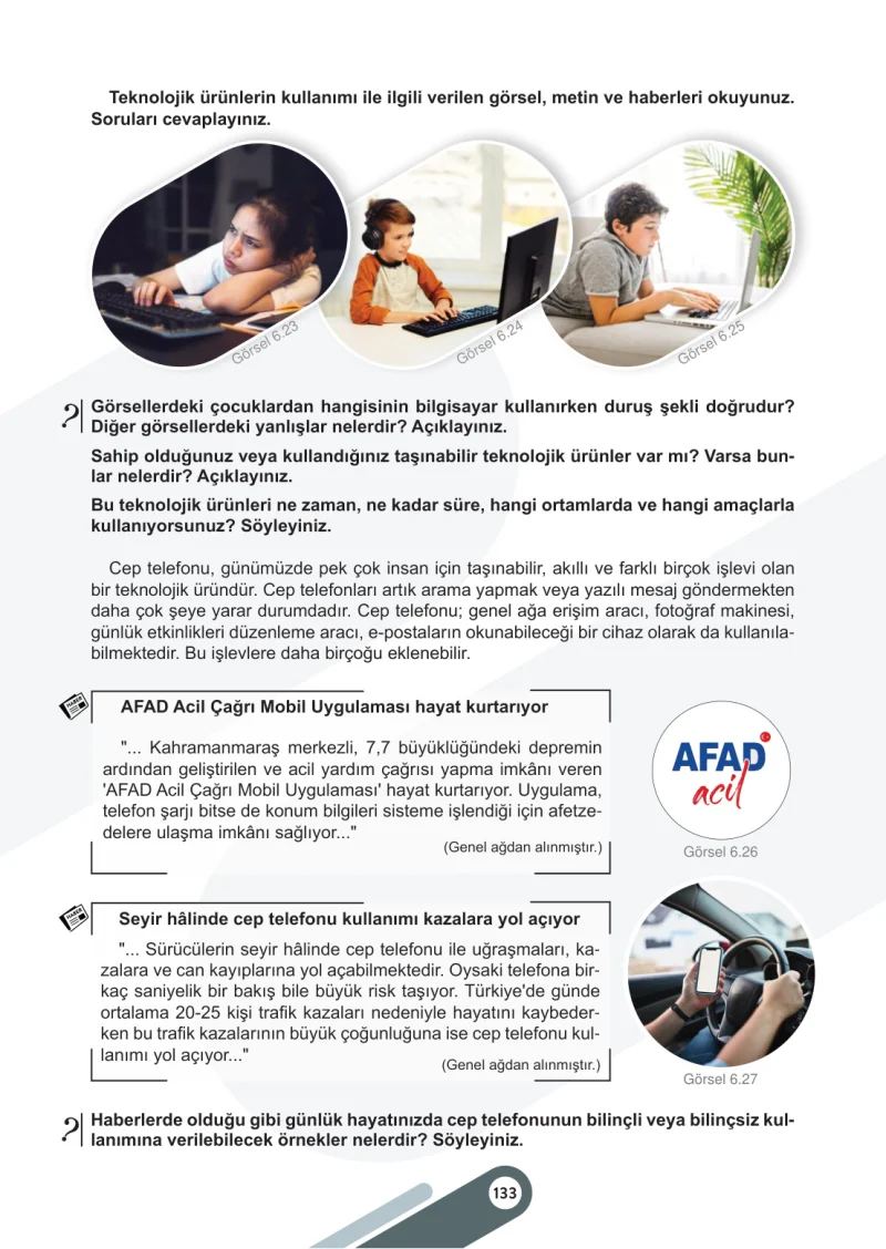 5. Sınıf Sosyal Bilgiler Ders Kitabı Cevapları Meb Yayınları 2. Kitap Sayfa 133