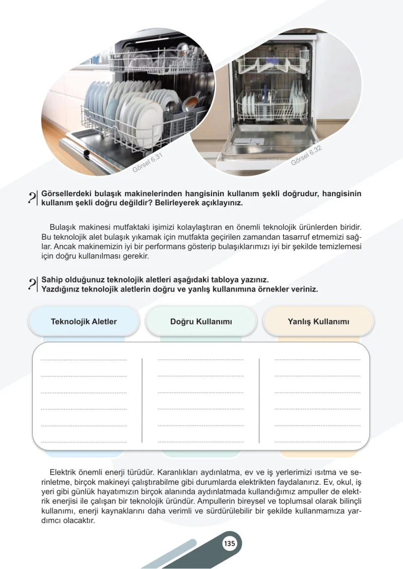 5. Sınıf Sosyal Bilgiler Ders Kitabı Cevapları Meb Yayınları 2. Kitap Sayfa 135