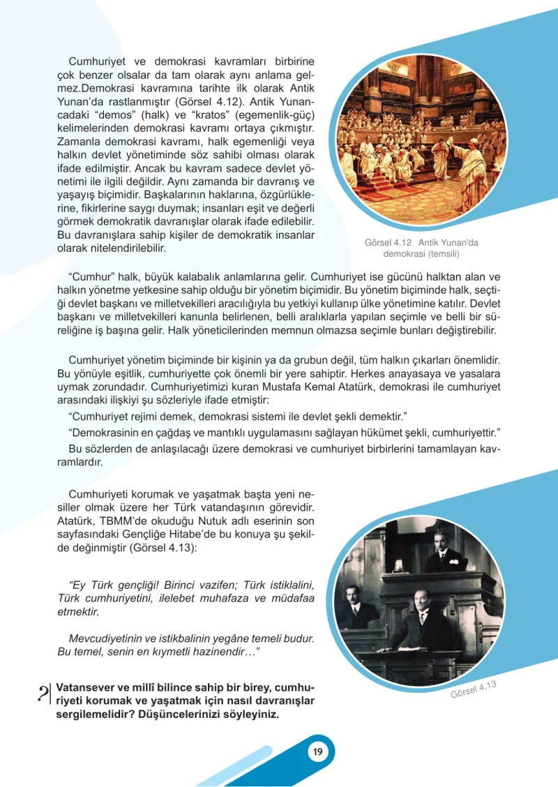 5. Sınıf Sosyal Bilgiler Ders Kitabı Cevapları Meb Yayınları 2. Kitap Sayfa 19