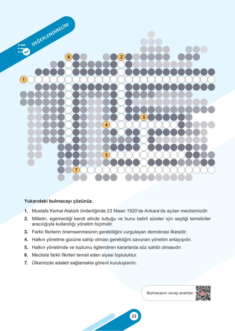 5. Sınıf Sosyal Bilgiler Ders Kitabı Cevapları Meb Yayınları 2. Kitap Sayfa 23