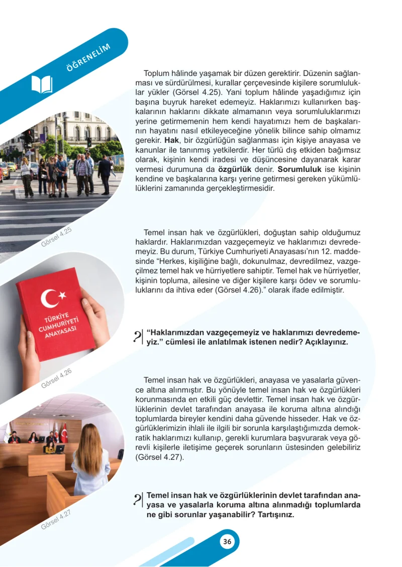 5. Sınıf Sosyal Bilgiler Ders Kitabı Cevapları Meb Yayınları 2. Kitap Sayfa 36