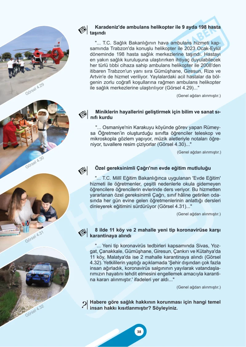 5. Sınıf Sosyal Bilgiler Ders Kitabı Cevapları Meb Yayınları 2. Kitap Sayfa 38