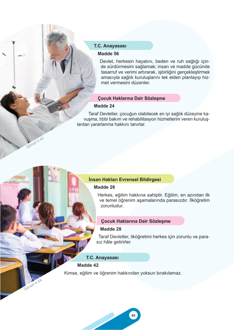 5. Sınıf Sosyal Bilgiler Ders Kitabı Cevapları Meb Yayınları 2. Kitap Sayfa 45