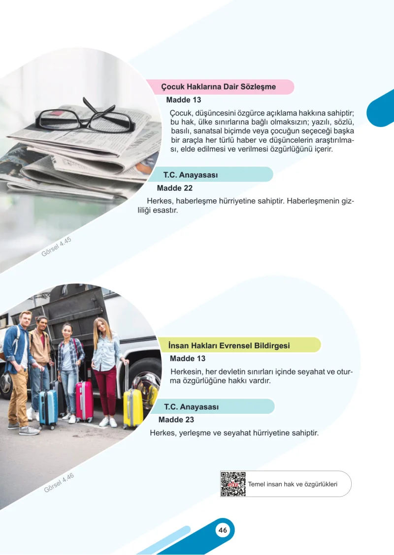 5. Sınıf Sosyal Bilgiler Ders Kitabı Cevapları Meb Yayınları 2. Kitap Sayfa 46