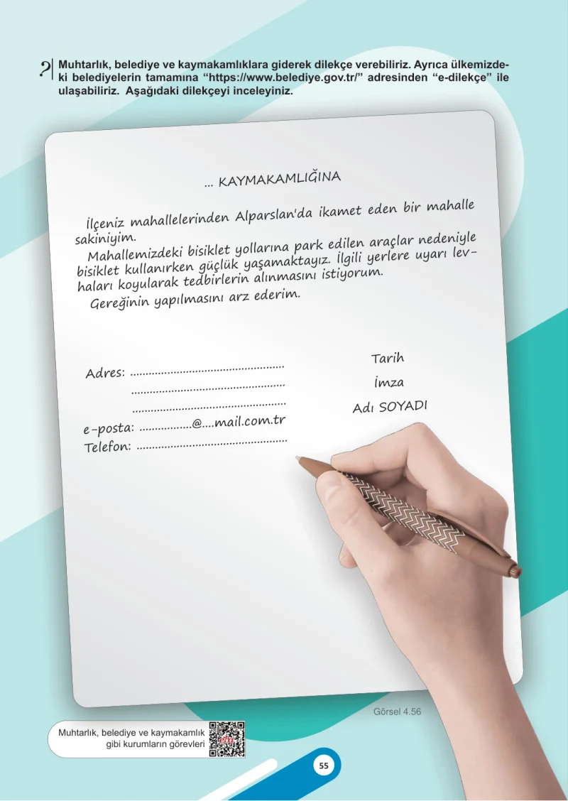 5. Sınıf Sosyal Bilgiler Ders Kitabı Cevapları Meb Yayınları 2. Kitap Sayfa 55