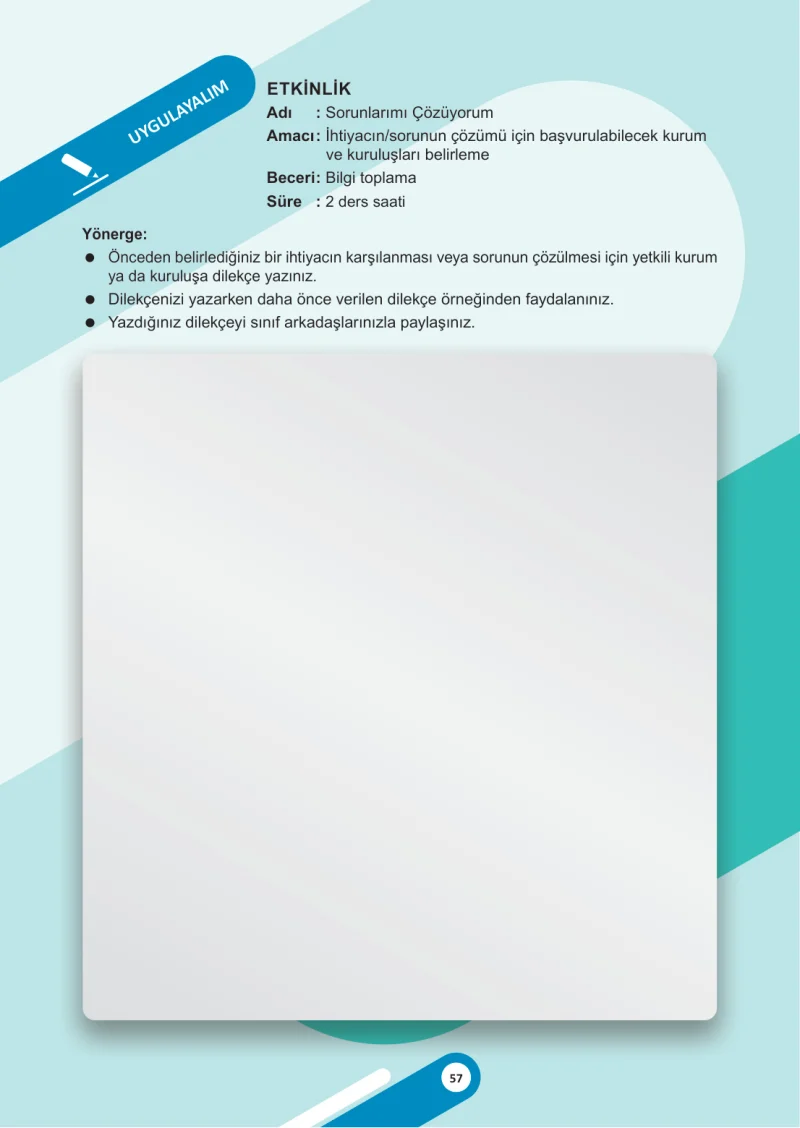 5. Sınıf Sosyal Bilgiler Ders Kitabı Cevapları Meb Yayınları 2. Kitap Sayfa 57