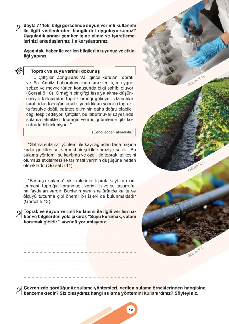 5. Sınıf Sosyal Bilgiler Ders Kitabı Cevapları Meb Yayınları 2. Kitap Sayfa 75