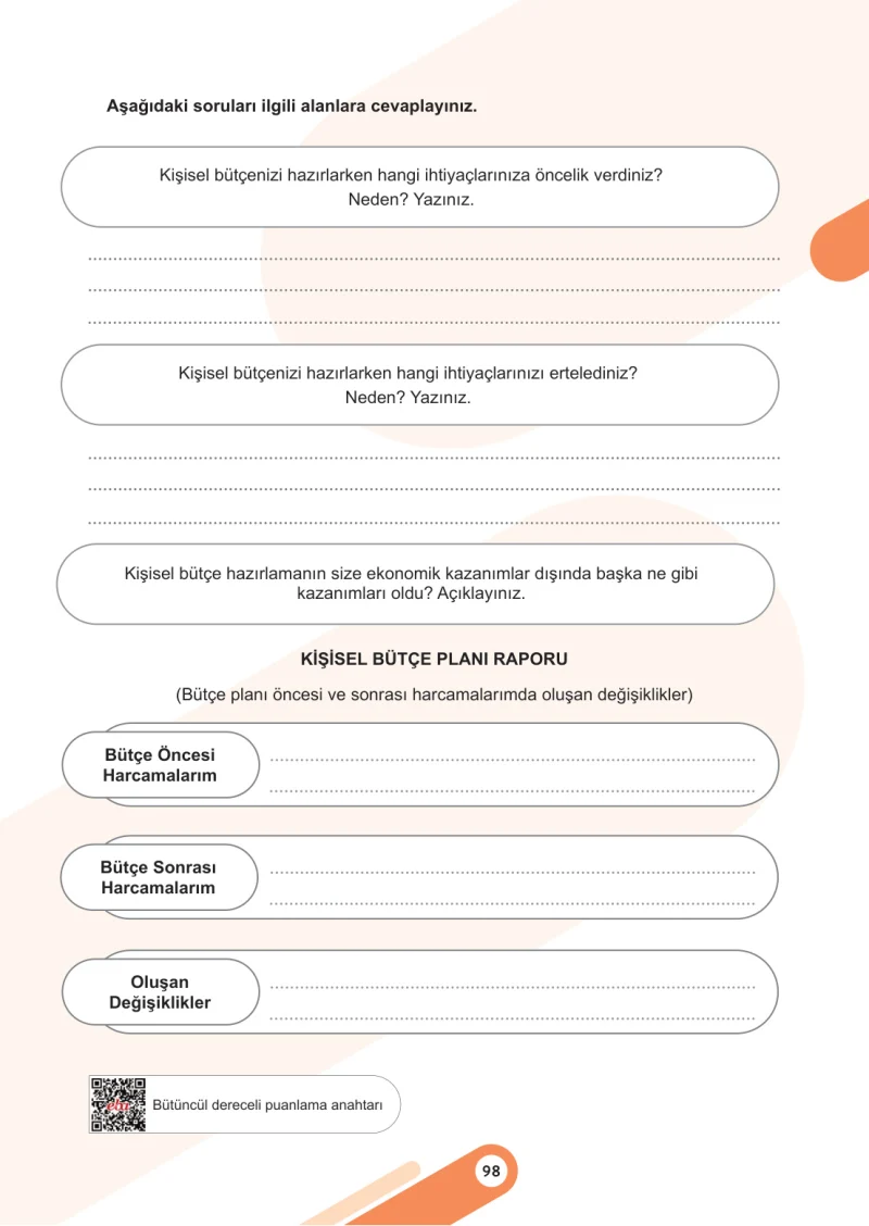 5. Sınıf Sosyal Bilgiler Ders Kitabı Cevapları Meb Yayınları 2. Kitap Sayfa 98