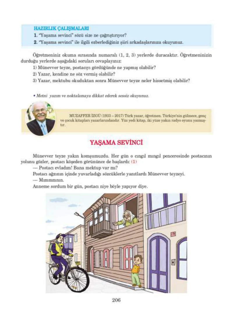 5. Sınıf Türkçe Ders Kitabı Cevapları Anıttepe Yayınları Sayfa 206