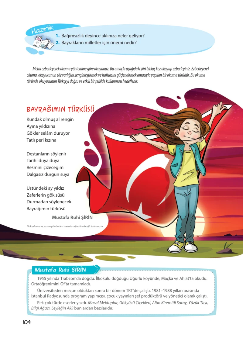 5. Sınıf Türkçe Ders Kitabı Cevapları Koza Yayınları Sayfa 104