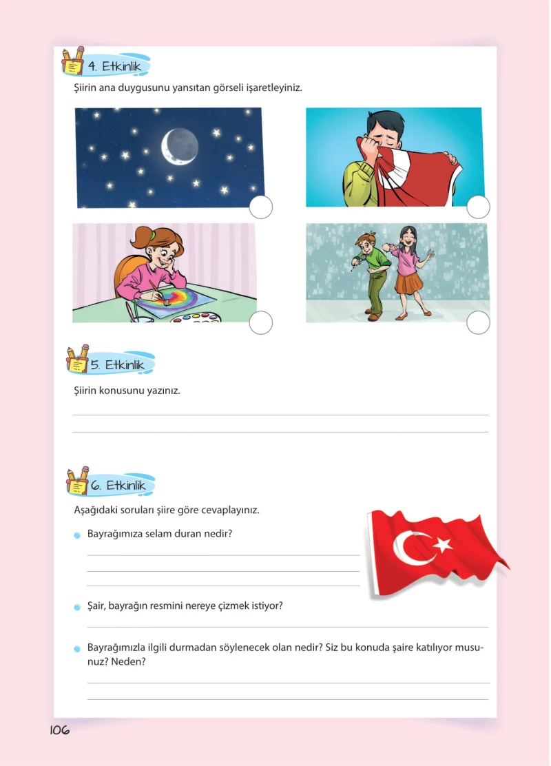 5. Sınıf Türkçe Ders Kitabı Cevapları Koza Yayınları Sayfa 106