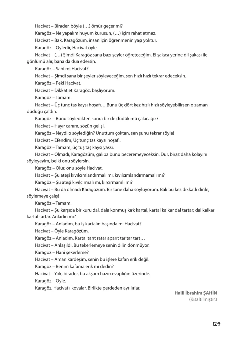 5. Sınıf Türkçe Ders Kitabı Cevapları Koza Yayınları Sayfa 129