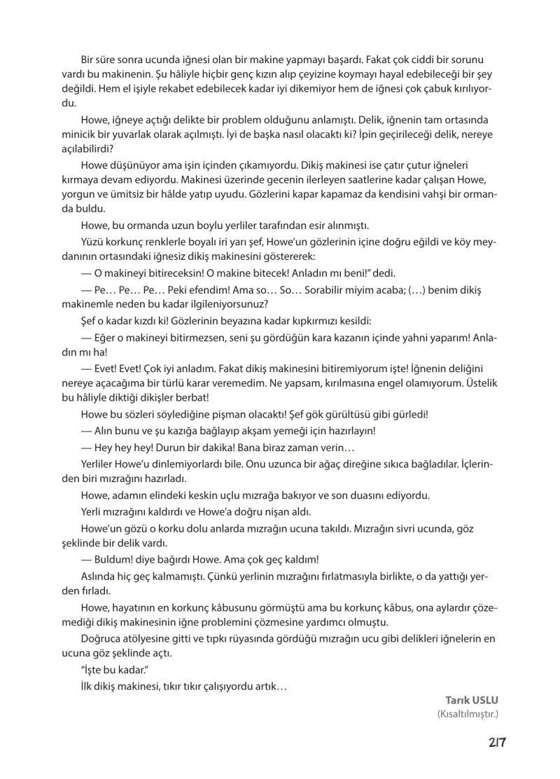 5. Sınıf Türkçe Ders Kitabı Cevapları Koza Yayınları Sayfa 217