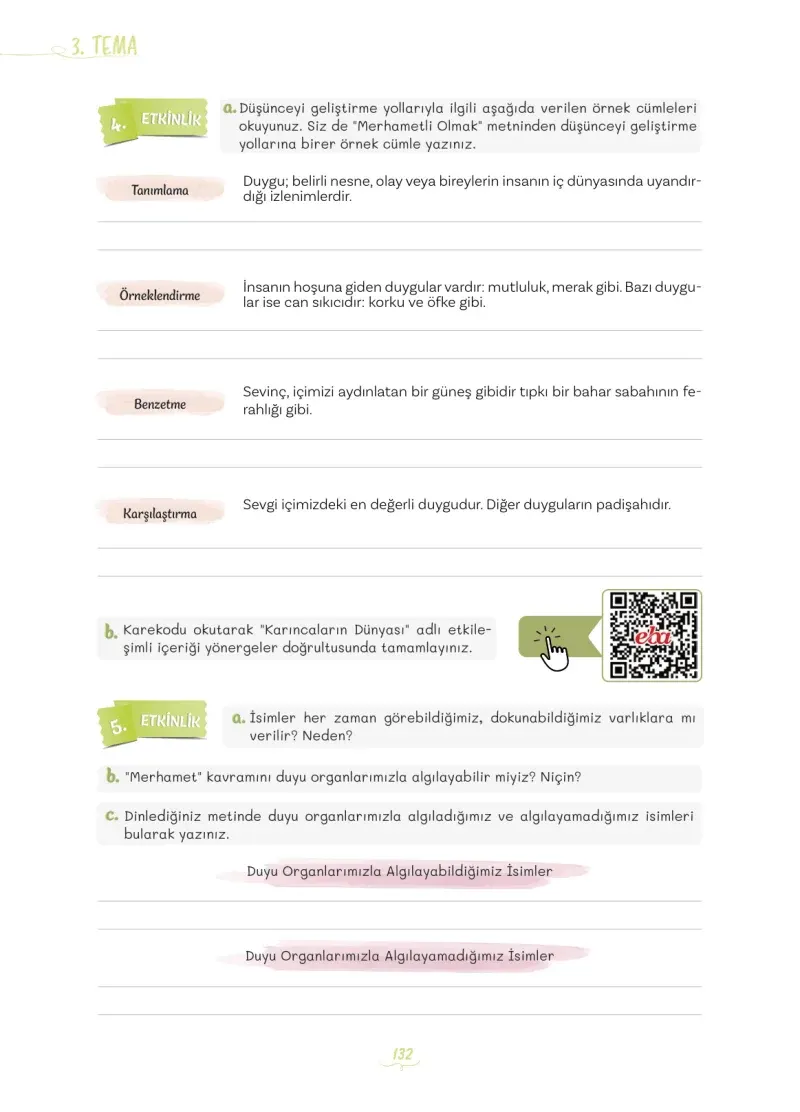5. Sınıf Türkçe Ders Kitabı Cevapları Meb Yayınları 1 Sayfa 132