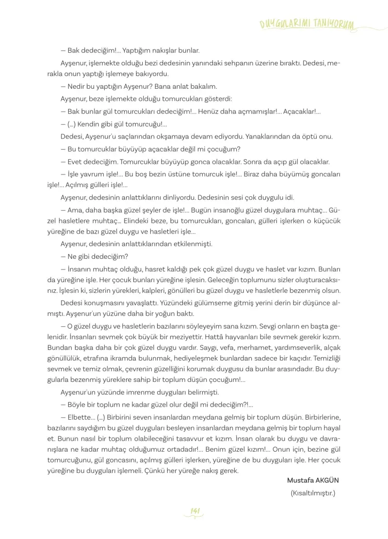 5. Sınıf Türkçe Ders Kitabı Cevapları Meb Yayınları 1 Sayfa 141