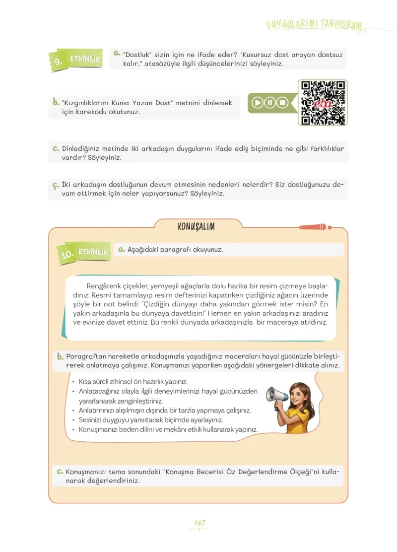 5. Sınıf Türkçe Ders Kitabı Cevapları Meb Yayınları 1 Sayfa 147