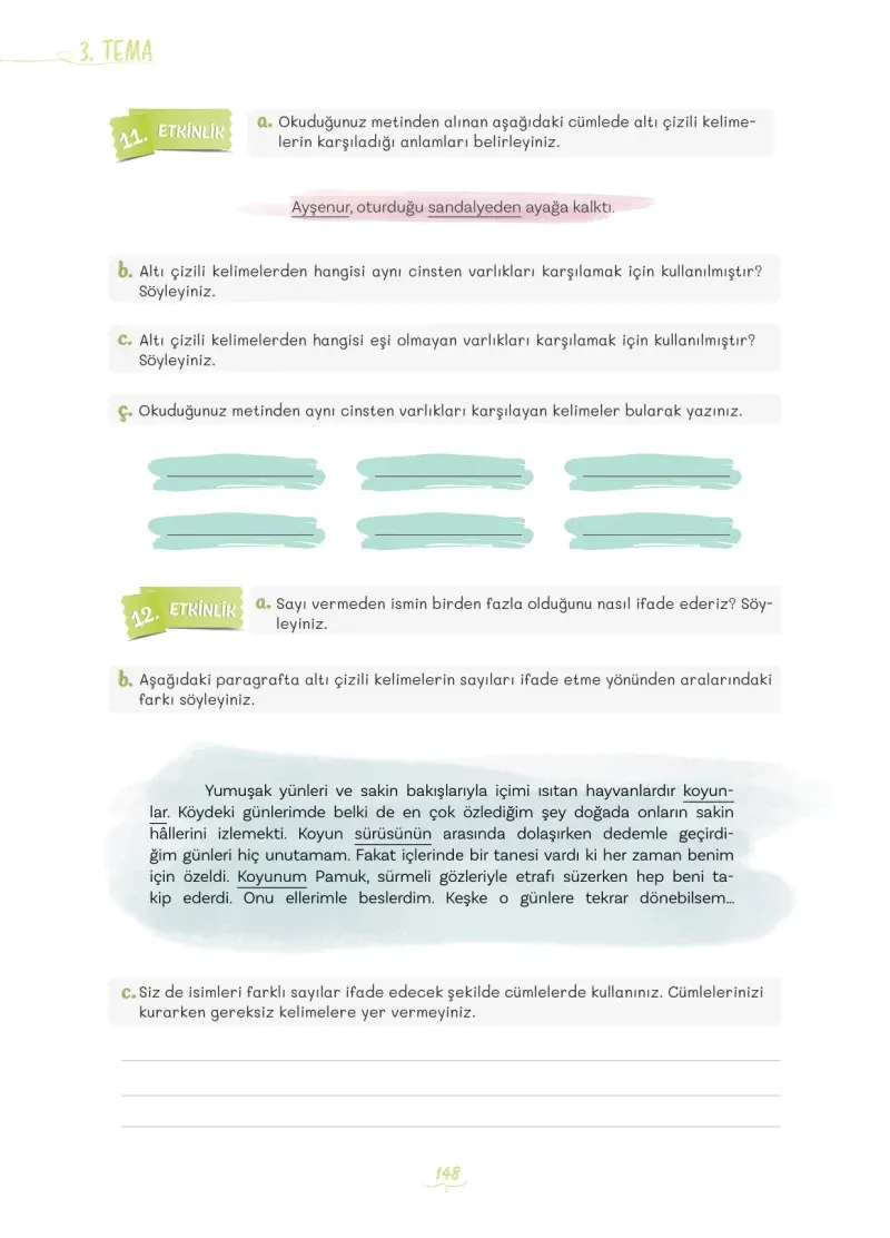 5. Sınıf Türkçe Ders Kitabı Cevapları Meb Yayınları 1 Sayfa 148