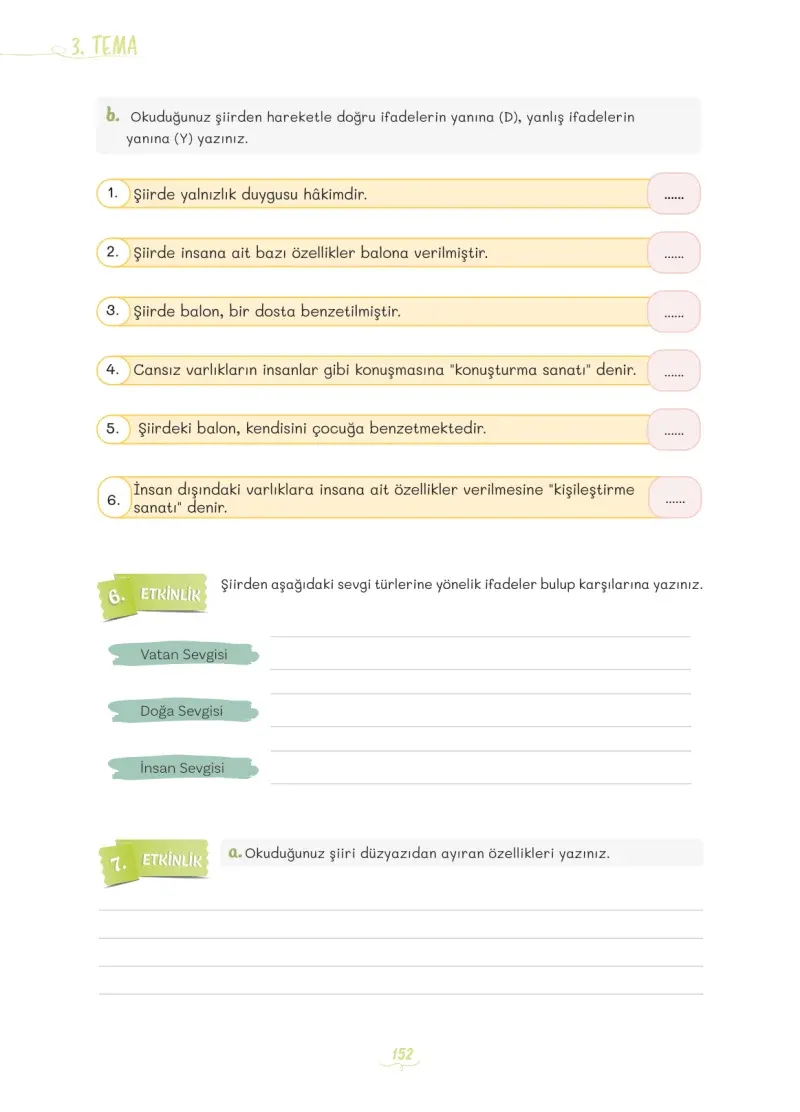 5. Sınıf Türkçe Ders Kitabı Cevapları Meb Yayınları 1 Sayfa 152
