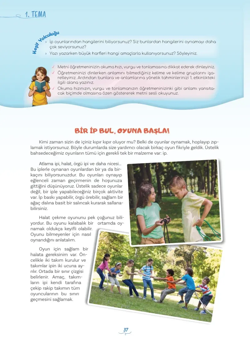 5. Sınıf Türkçe Ders Kitabı Cevapları Meb Yayınları 1 Sayfa 37