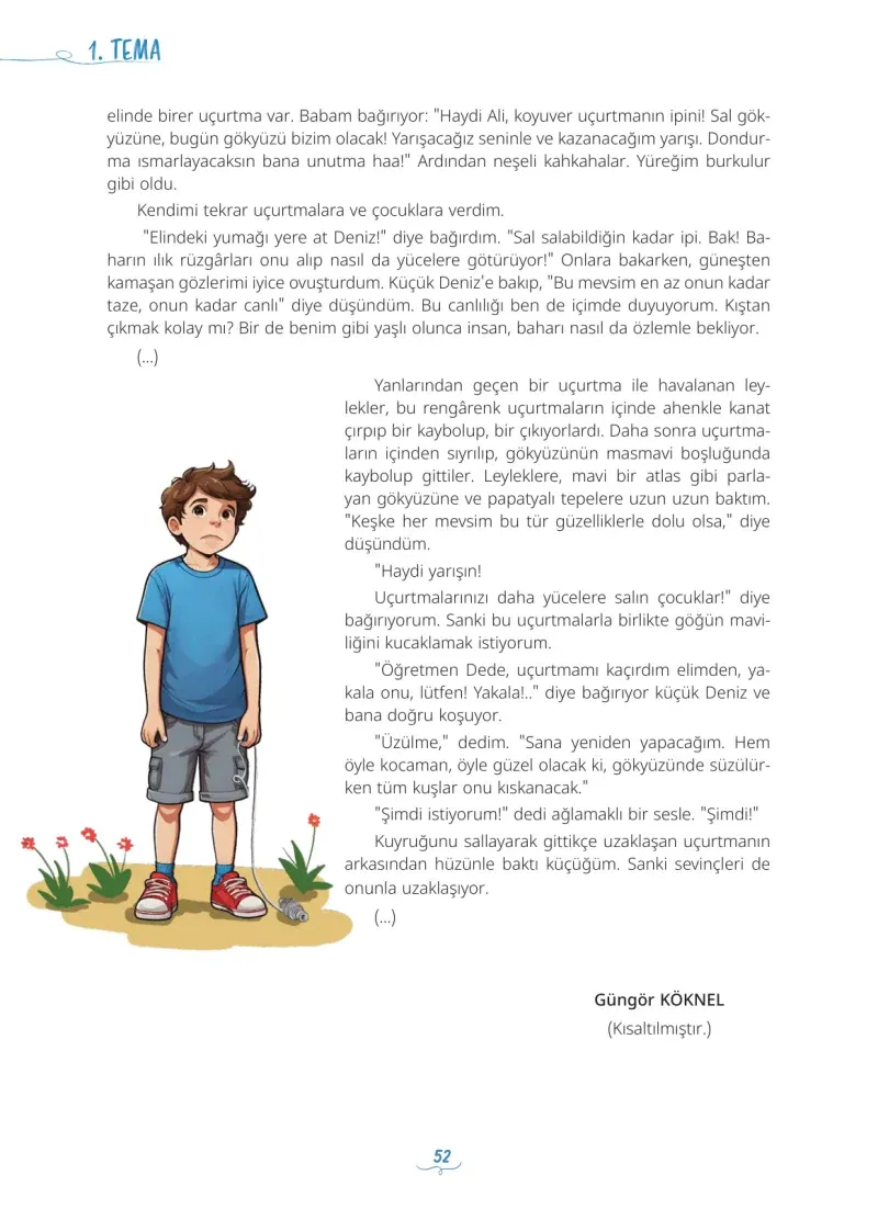 5. Sınıf Türkçe Ders Kitabı Cevapları Meb Yayınları 1 Sayfa 52