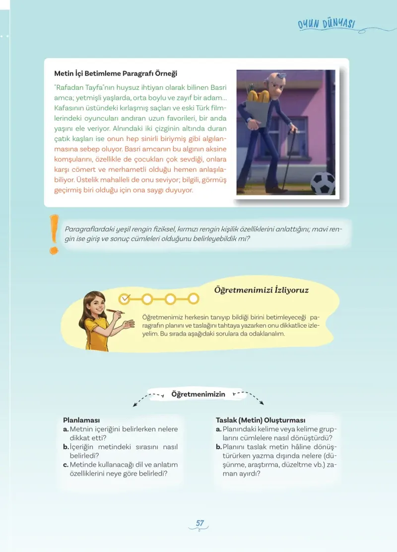 5. Sınıf Türkçe Ders Kitabı Cevapları Meb Yayınları 1 Sayfa 57