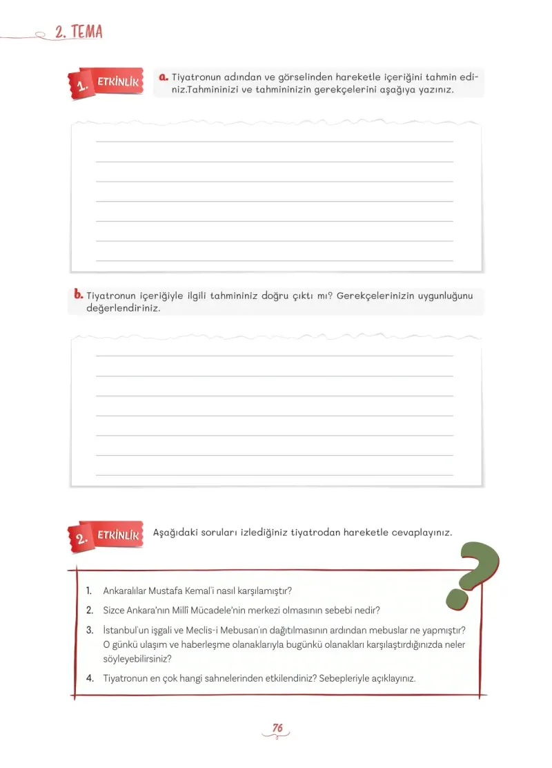 5. Sınıf Türkçe Ders Kitabı Cevapları Meb Yayınları 1 Sayfa 76