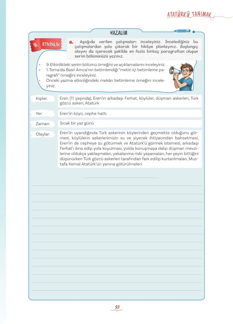 5. Sınıf Türkçe Ders Kitabı Cevapları Meb Yayınları 1 Sayfa 93