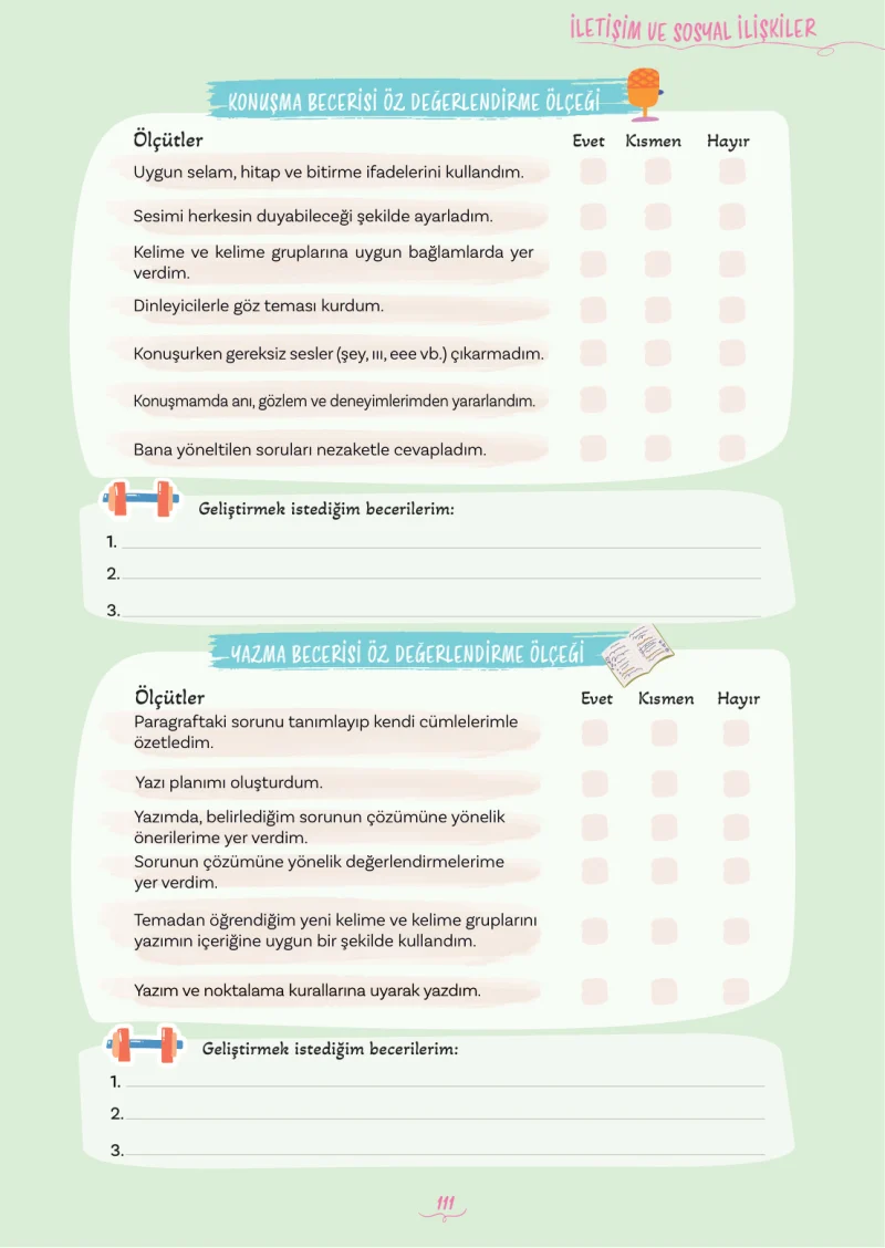 5. Sınıf Türkçe Ders Kitabı Cevapları Meb Yayınları 2. Kitap Sayfa 111