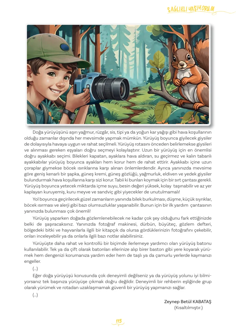 5. Sınıf Türkçe Ders Kitabı Cevapları Meb Yayınları 2. Kitap Sayfa 115