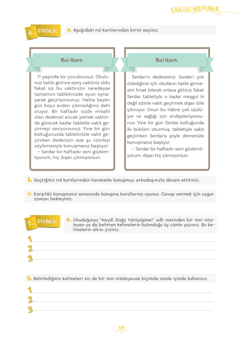 5. Sınıf Türkçe Ders Kitabı Cevapları Meb Yayınları 2. Kitap Sayfa 119