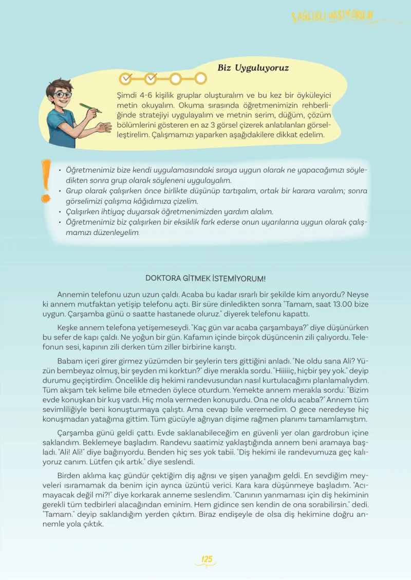 5. Sınıf Türkçe Ders Kitabı Cevapları Meb Yayınları 2. Kitap Sayfa 125