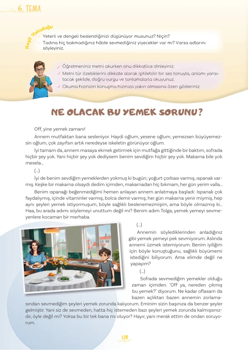 5. Sınıf Türkçe Ders Kitabı Cevapları Meb Yayınları 2. Kitap Sayfa 128