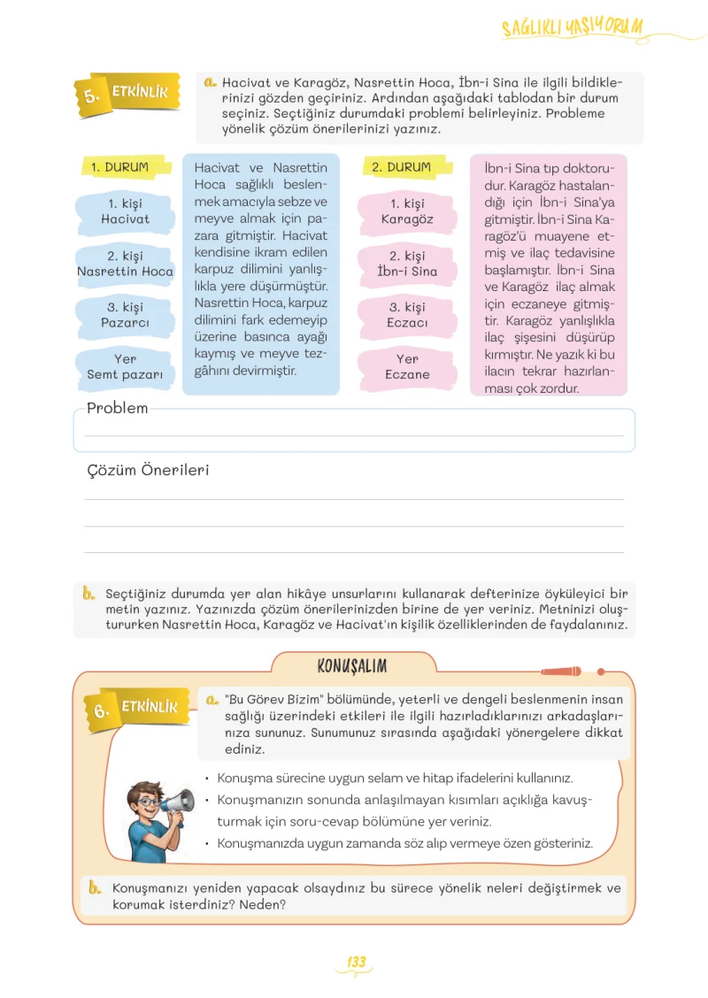 5. Sınıf Türkçe Ders Kitabı Cevapları Meb Yayınları 2. Kitap Sayfa 133