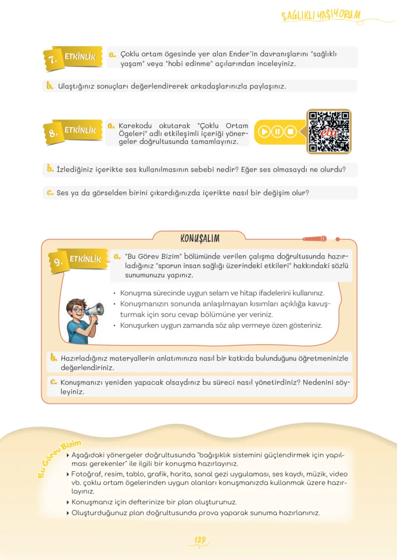 5. Sınıf Türkçe Ders Kitabı Cevapları Meb Yayınları 2. Kitap Sayfa 139