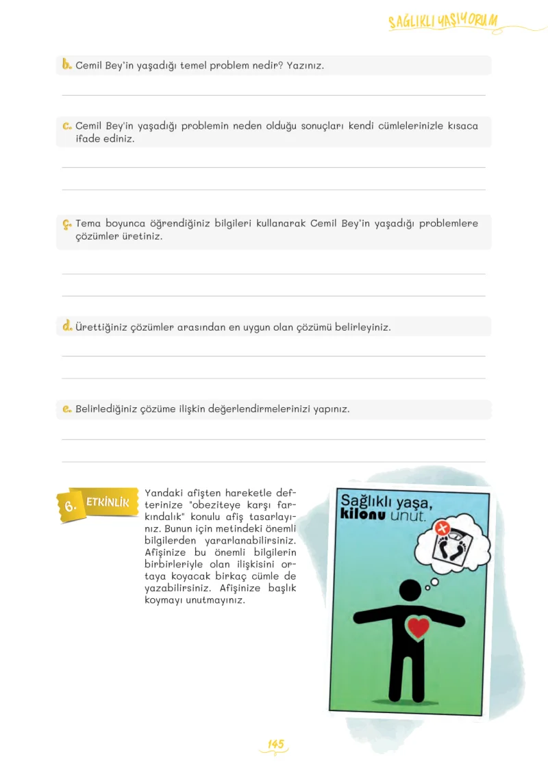 5. Sınıf Türkçe Ders Kitabı Cevapları Meb Yayınları 2. Kitap Sayfa 145