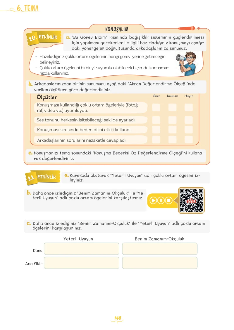 5. Sınıf Türkçe Ders Kitabı Cevapları Meb Yayınları 2. Kitap Sayfa 148