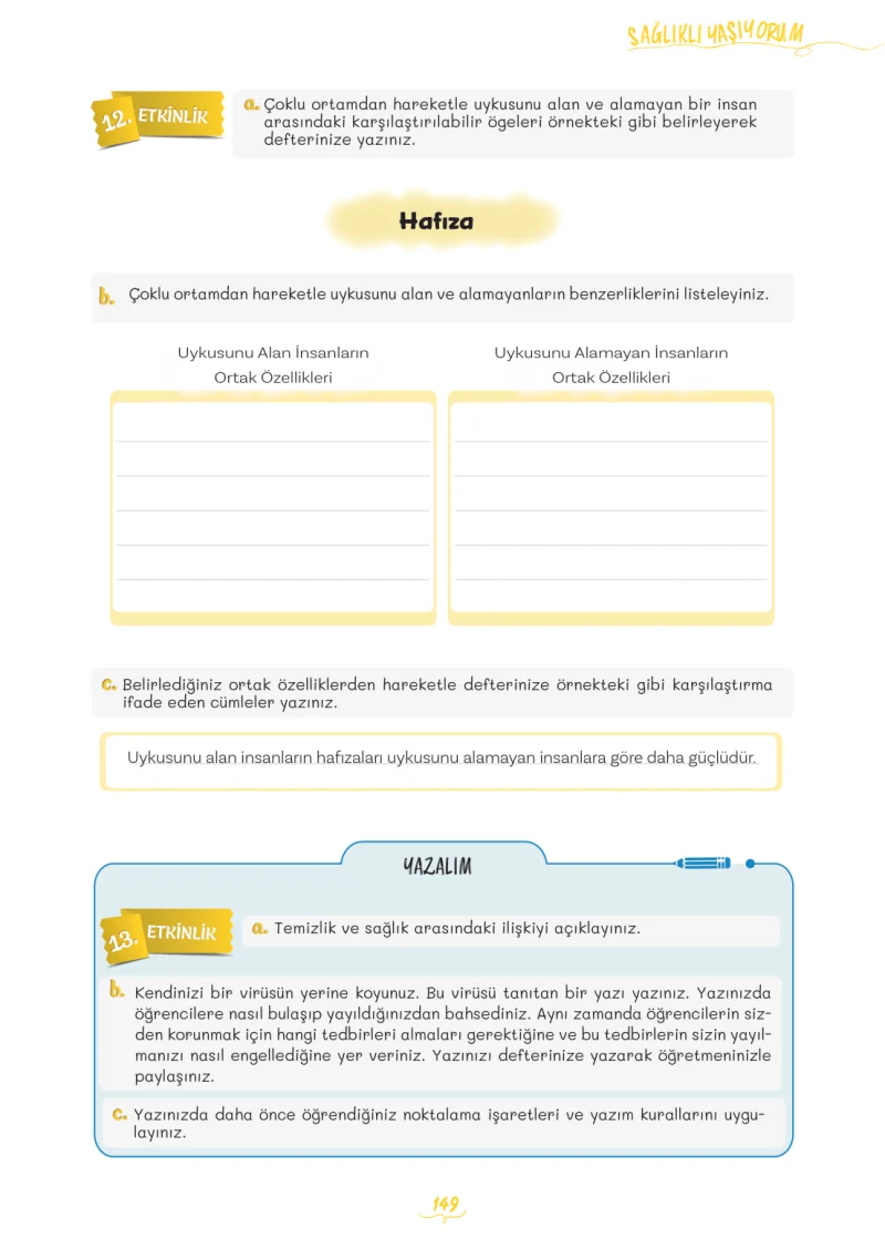 5. Sınıf Türkçe Ders Kitabı Cevapları Meb Yayınları 2. Kitap Sayfa 149