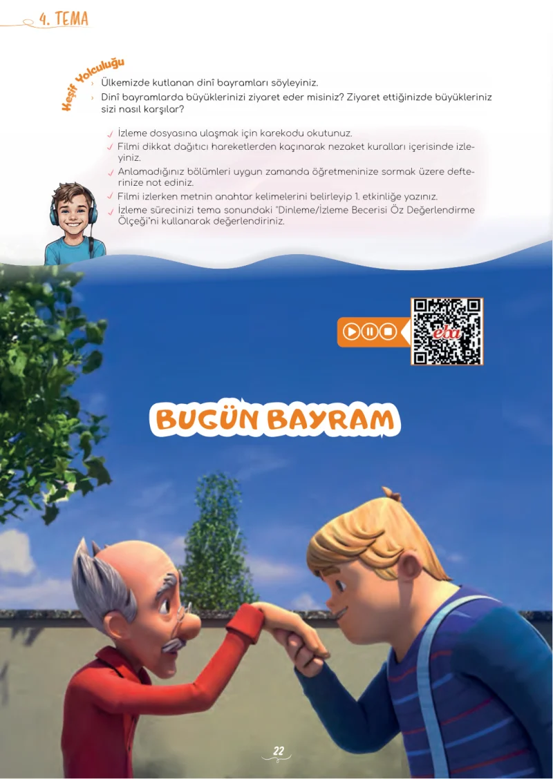 5. Sınıf Türkçe Ders Kitabı Cevapları Meb Yayınları 2. Kitap Sayfa 22