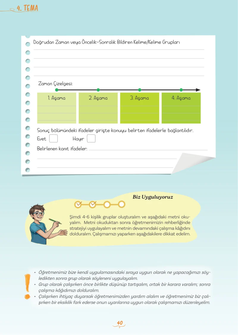 5. Sınıf Türkçe Ders Kitabı Cevapları Meb Yayınları 2. Kitap Sayfa 40