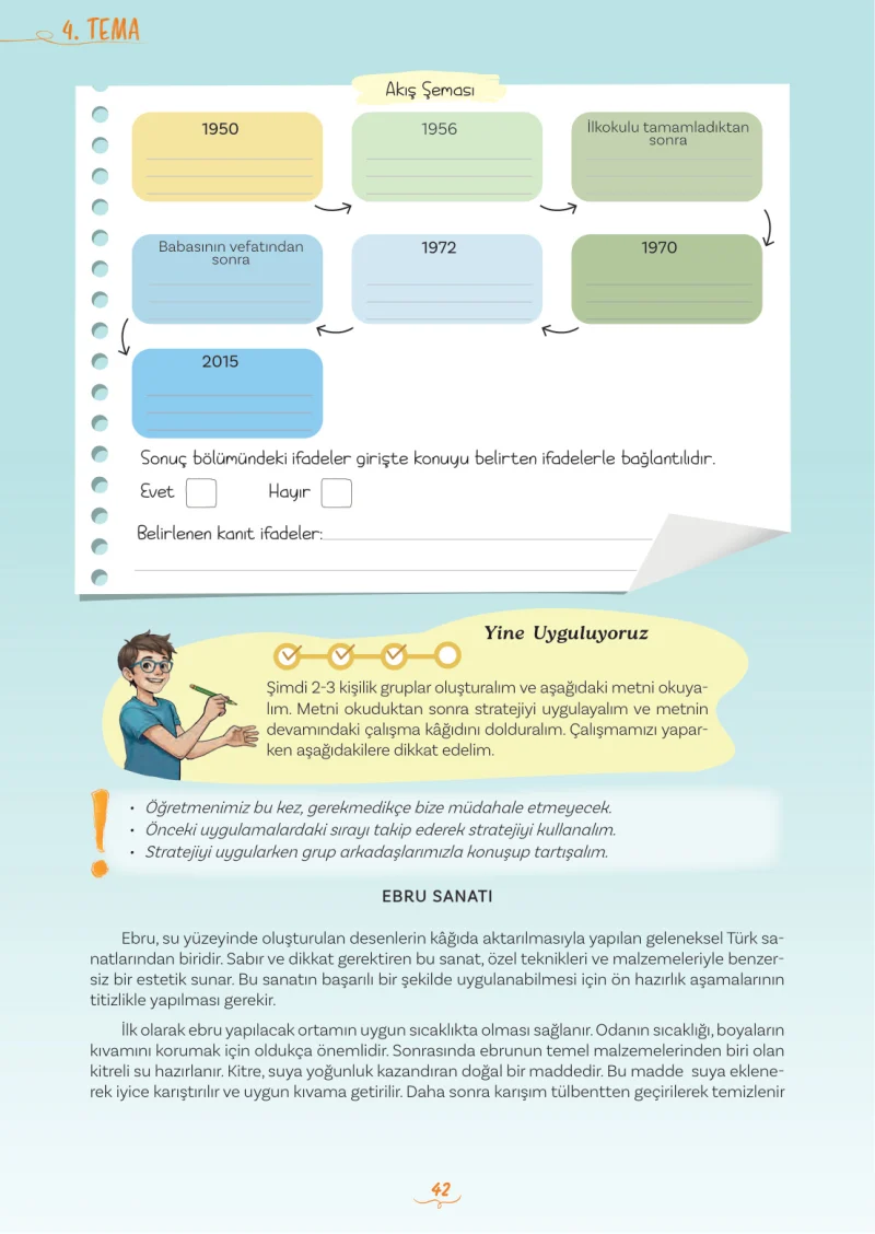 5. Sınıf Türkçe Ders Kitabı Cevapları Meb Yayınları 2. Kitap Sayfa 42
