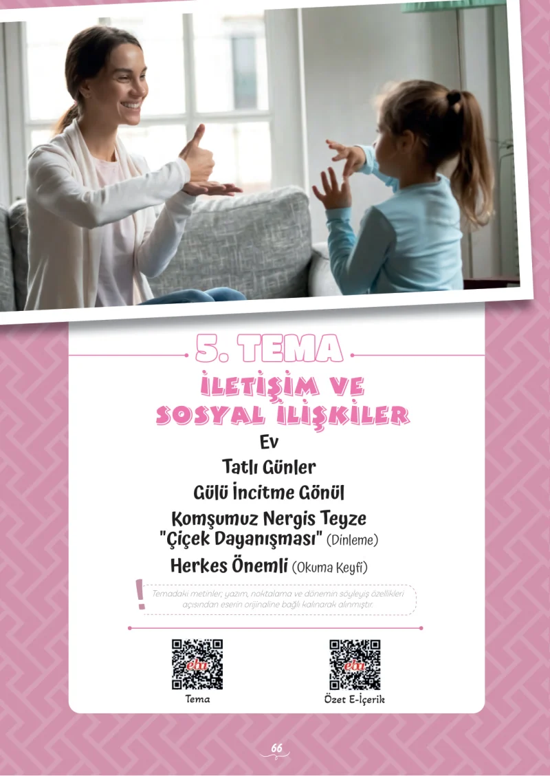 5. Sınıf Türkçe Ders Kitabı Cevapları Meb Yayınları 2. Kitap Sayfa 66