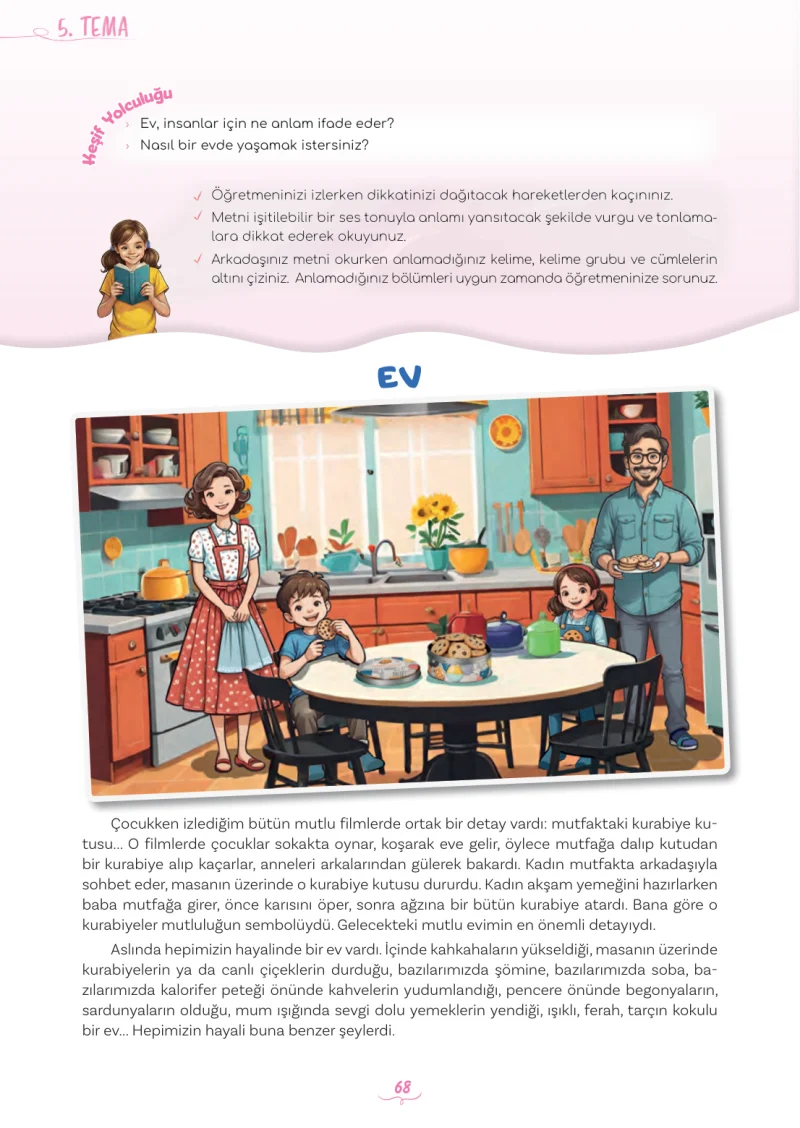 5. Sınıf Türkçe Ders Kitabı Cevapları Meb Yayınları 2. Kitap Sayfa 68