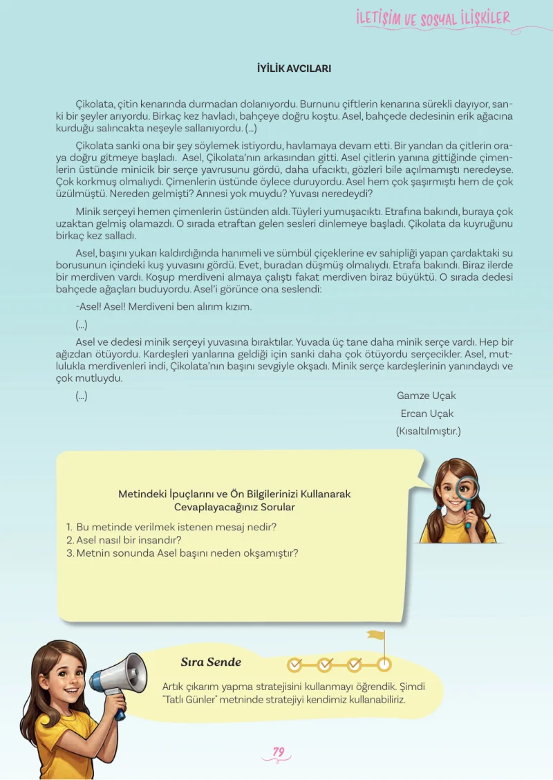 5. Sınıf Türkçe Ders Kitabı Cevapları Meb Yayınları 2. Kitap Sayfa 79